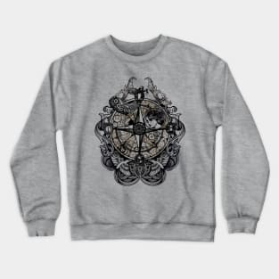 Steampunk Compass Crewneck Sweatshirt